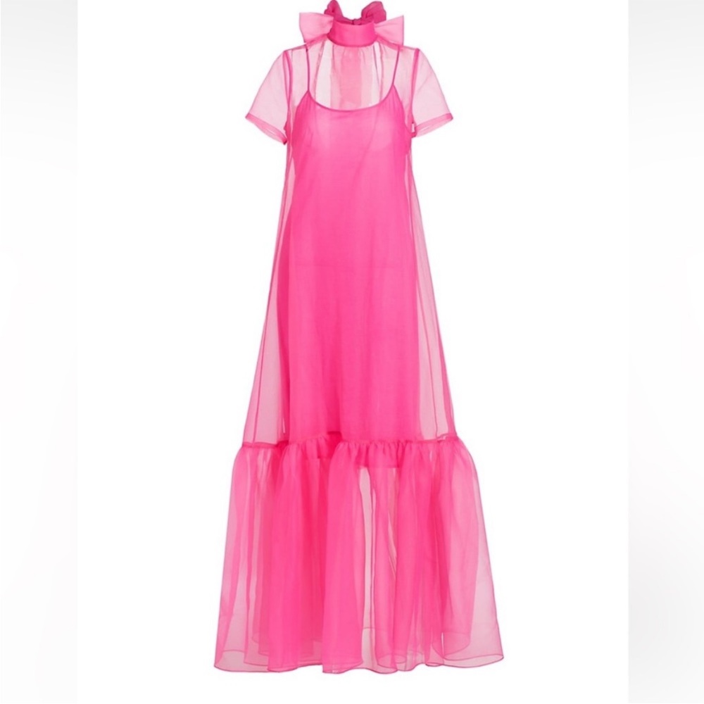 STAUD CALLUNA BACK TIE GOWN